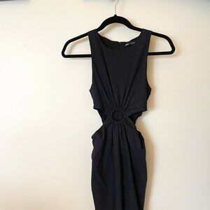 Zara Black Sleeveless Mini Dress with Cutouts - XS